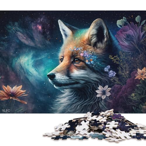 Puzzle für Erwachsene, Cosmic Fox, 1000-teiliges Puzzle, Holzpuzzle für Kinder ab 12 Jahren, Lernspielzeug (Größe 75 * 50 cm) von LiJianXXL