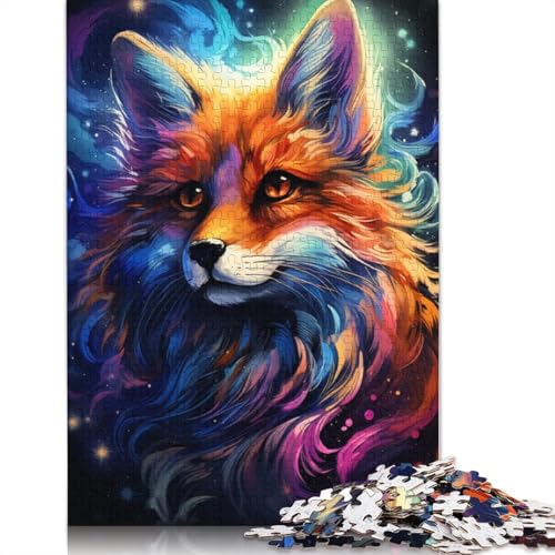 Puzzle für Erwachsene, Cosmic Fox, 1000-teiliges Puzzle für Erwachsene, Holzpuzzle für Erwachsene und Kinder, Lernspielzeug, 75 x 50 cm von LiJianXXL