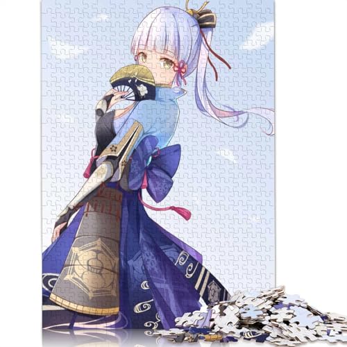 Puzzle für Erwachsene, Genshin Impact, 1000-teiliges Puzzle, Holzpuzzle für Erwachsene und Kinder ab 12 Jahren, Spielzeug, Denkspiel (Größe 75 x 50 cm) von LiJianXXL