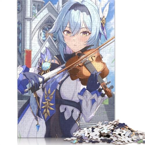 Puzzle für Erwachsene, Genshin Impact, 1000-teiliges Puzzle, Holzpuzzle für Erwachsene und Kinder ab 12 Jahren, Spielzeug, Denkspiel (Größe 75 x 50 cm) von LiJianXXL