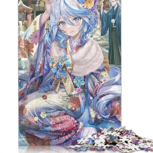 Puzzle für Erwachsene, Genshin Impact, 1000-teiliges Puzzle, Holzpuzzle für Erwachsene und Kinder ab 12 Jahren, Spielzeug, Denkspiel (Größe 75 x 50 cm) von LiJianXXL