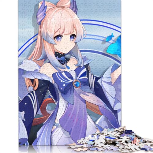 Puzzle für Erwachsene, Genshin Impact, 1000-teiliges Puzzle, Holzpuzzle für Erwachsene und Kinder ab 12 Jahren, Spielzeug, Denkspiel (Größe 75 x 50 cm) von LiJianXXL