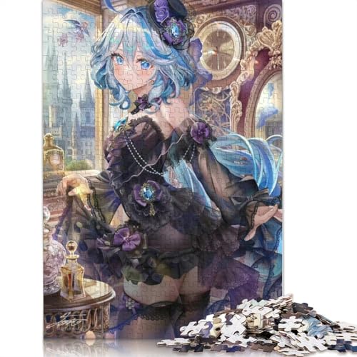 Puzzle für Erwachsene, Genshin Impact, 1000-teiliges Puzzle, Holzpuzzle für Erwachsene und Kinder ab 12 Jahren, Spielzeug, Denkspiel (Größe 75 x 50 cm) von LiJianXXL