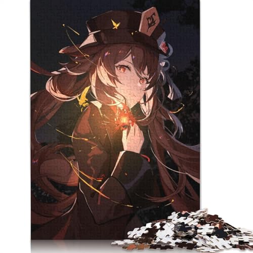 Puzzle für Erwachsene, Genshin Impact, 1000-teiliges Puzzle, Papppuzzle für Erwachsene und Kinder ab 12 Jahren, Spielzeug, Denkspiel (Größe 38 x 26 cm) von LiJianXXL