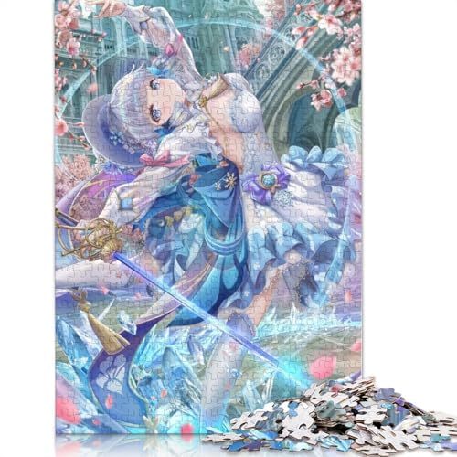 Puzzle für Erwachsene, Genshin Impact, 1000-teiliges Puzzle, Papppuzzle für Erwachsene und Kinder ab 12 Jahren, Spielzeug, Denkspiel (Größe 38 x 26 cm) von LiJianXXL