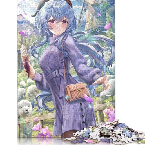 Puzzle für Erwachsene, Genshin Impact, 1000-teiliges Puzzle, Papppuzzle für Erwachsene und Kinder ab 12 Jahren, Spielzeug, Denkspiel (Größe 38 x 26 cm) von LiJianXXL