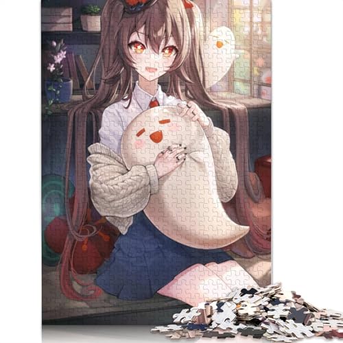 Puzzle für Erwachsene, Genshin Impact, 1000-teiliges Puzzle für Erwachsene und Kinder, Kartonpuzzle, Entspannungspuzzlespiele (Größe 38 x 26 cm) von LiJianXXL