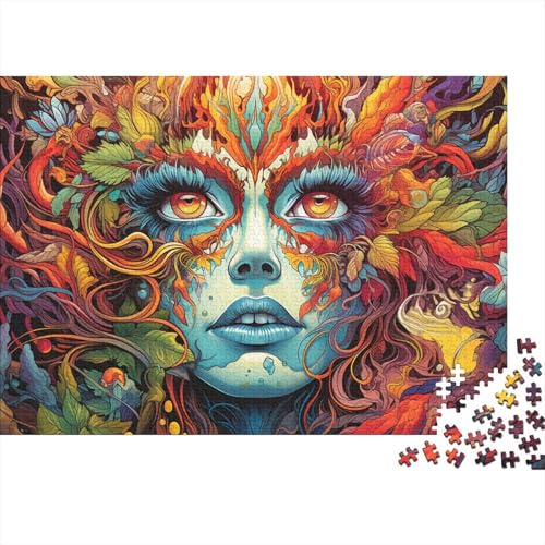 Puzzle für Erwachsene 1000 Stück Fantasie Bunte Göttin Puzzle für Erwachsene Holzpuzzle Lernspiel 50x75 cm von LiJianXXL