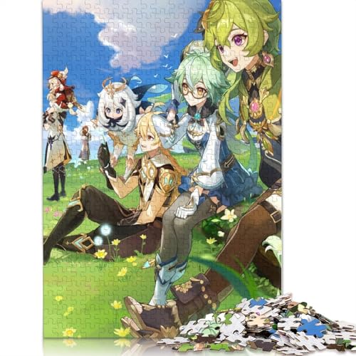 Puzzle für Erwachsene 1000 Teile, Genshin Impact Puzzle für Erwachsene, Kartonpuzzle, Lernspiel für Erwachsene und Kinder (Größe 38 x 26 cm) von LiJianXXL