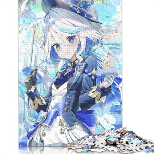 Puzzle für Erwachsene 1000 Teile, Genshin Impact Puzzle für Erwachsene, Kartonpuzzle, Lernspiel für Erwachsene und Kinder (Größe 38 x 26 cm) von LiJianXXL