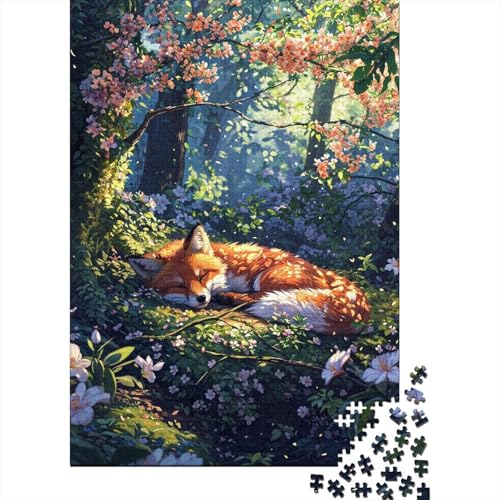 Puzzle für Erwachsene 1000 Teile Friedliche Ruhe Quadratisches Puzzle für Erwachsene und Kinder Holzpuzzle Puzzle für Erwachsene Geschenke Größe: 75x50 cm von LiJianXXL