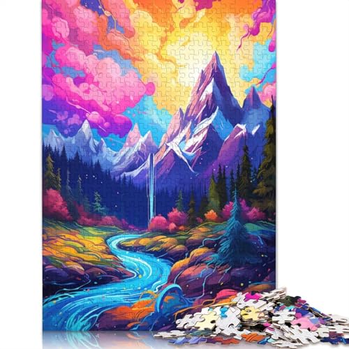 Puzzle für Erwachsene 1000 Teile Schöne Wasserfälle Puzzle Geschenk Karton Puzzle Lernspiel Herausforderung Spielzeug 38x26cm von LiJianXXL