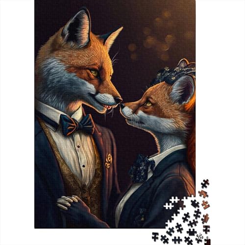 Puzzle für Erwachsene 1000 Teile Starry-Eyed Lovers Kreatives quadratisches Puzzle für Erwachsene und Kinder Holzpuzzle Herausforderndes Spiel Größe: 75 x 50 cm von LiJianXXL