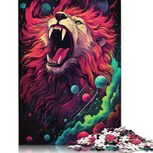 Puzzle für Erwachsene Art Lion 1000-teiliges Puzzle Lernspiele Kartonpuzzle für Erwachsene und Jugendliche ab 12 Jahren Spielspielzeug 38 x 26 cm von LiJianXXL