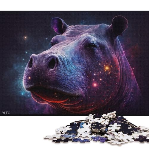 Puzzle für Erwachsene Cosmic Hippo Puzzle für Erwachsene, 1000-teiliges Kartonpuzzle für Erwachsene und Kinder ab 12 Jahren, Geschenk zum Geburtstag (Größe 38 * 26 cm) von LiJianXXL