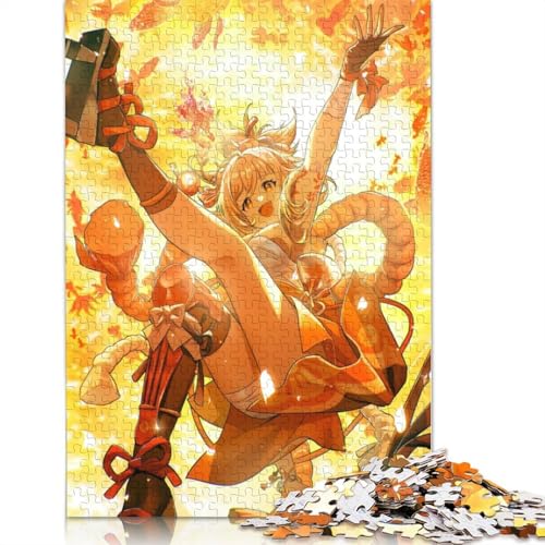 Puzzle für Erwachsene und Kinder, Genshin Impact-Puzzle 1000 Teile für Erwachsene, Holzpuzzle für Erwachsene und Kinder ab 12 Jahren, Geschenkideen (Größe 75 x 50 cm) von LiJianXXL