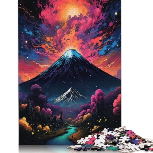 Puzzle für Erwachsene und Kinder, Mount Fuji, 1000 Teile, für Erwachsene, Geschenke, Holzpuzzle für Jugendliche und Erwachsene, Denkspiel, 75 x 50 cm von LiJianXXL