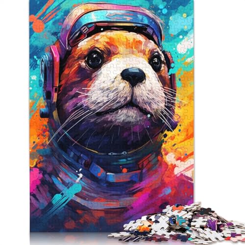 Puzzle für Erwachsene und Kinder, Otter Art Robot, 1000 Teile, für Erwachsene, Geschenke, Kartonpuzzle für Jugendliche und Erwachsene, Denkspiel, 38 x 26 cm von LiJianXXL