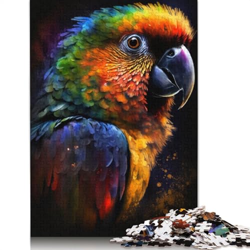 Puzzle für Erwachsene und Kinder, Papageienvogel, 1000 Teile, für Erwachsene, Geschenke, Kartonpuzzle für Jugendliche und Erwachsene, Denkspiel, 38 x 26 cm von LiJianXXL