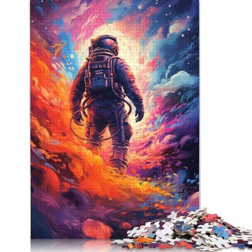 Puzzle für Erwachsene und Kinder, Weltraumastronaut, 1000 Teile, für Erwachsene, Geschenke, Kartonpuzzle für Jugendliche und Erwachsene, Denkspiel, 38 x 26 cm von LiJianXXL