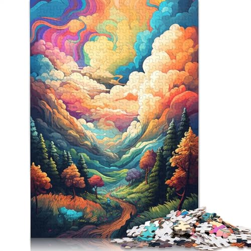 Puzzle für Kinder, Regenbogenwald, 1000 Teile, Puzzle aus Karton für Erwachsene und Kinder ab 12 Jahren, Lernspiel, Herausforderungsspielzeug, 38 x 26 cm von LiJianXXL