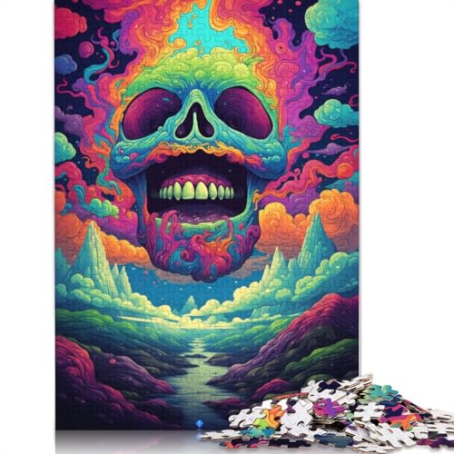 Puzzle mit 1000 Teilen, Bunte Monster-Puzzles für Erwachsene, Kartonpuzzle, Heimdekoration, 38 x 26 cm von LiJianXXL