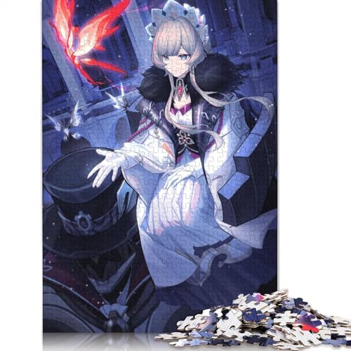 für Erwachsene, 1000-teiliges Puzzle Genshin Impact, Puzzle für Erwachsene, Puzzle aus Pappe, Lernspiele, Puzzle zur Heimdekoration. (Größe 38 x 26 cm) von LiJianXXL