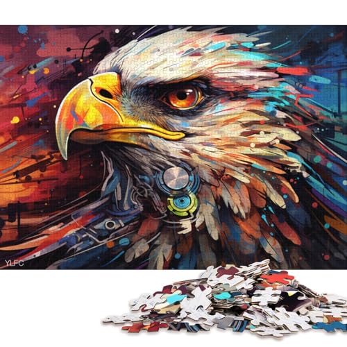 für Erwachsene 1000-teiliges Puzzle Roboteradler Kunstpuzzle für Erwachsene Kartonpuzzle Lernspielzeug 38x26cm / 1000 Teile von LiJianXXL