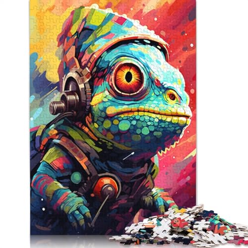 1000 Teile Puzzle für Erwachsene, Geschenke für Chamäleon-Roboter-Puzzle für Erwachsene, Holzpuzzle, Lernspiel für Erwachsene und Kinder, 75 x 50 cm von LiJianXXO