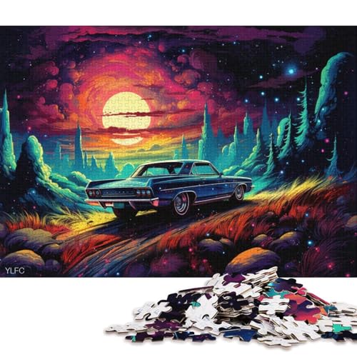 1000-teiliges Puzzle, Cooles klassisches Sportauto-Puzzle, Kartonpuzzle, Spielzeug, Denkspiel 38x26cm/1000 Stück von LiJianXXO