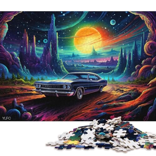 1000-teiliges Puzzle, Cooles klassisches Sportwagen-Puzzle für Erwachsene, anspruchsvolles Kartonpuzzle 38x26cm/1000 Teile von LiJianXXO