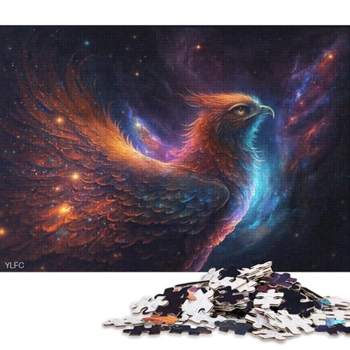 1000-teiliges Puzzle, Galaxy Art Phoenix, Puzzles für Holzpuzzles, Spielzeug, Denkspiel 75x50cm/1000 Stück von LiJianXXO