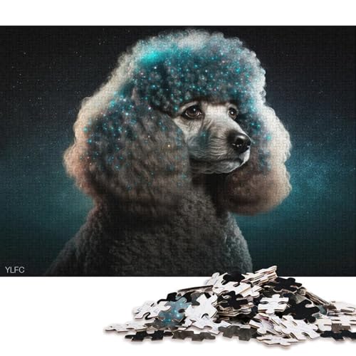 1000-teiliges Puzzle, Lernspiele, Cosmic Poodle, Puzzles für Erwachsene, Puzzle, Kartonpuzzle, tolles Geschenk für Erwachsene 38x26cm/1000 Teile von LiJianXXO