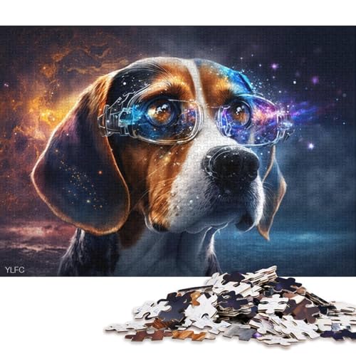 1000-teiliges Puzzle, Lernspiele, magischer Beagle-Krieger, Puzzles für Erwachsene, Puzzle, Holzpuzzle, tolles Geschenk für Erwachsene 75x50cm/1000 Teile von LiJianXXO