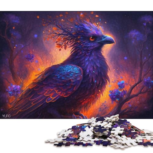 1000-teiliges Puzzle, Lernspiele, magischer Phönix, Puzzle für Erwachsene, Puzzle, Kartonpuzzle, tolles Geschenk für Erwachsene 38x26cm/1000 Teile von LiJianXXO