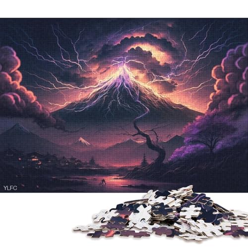 1000-teiliges Puzzle, Mount Fuji, Japan, Puzzles für Holzpuzzles, Spielzeug, Denkspiel 75x50cm/1000 Stück von LiJianXXO