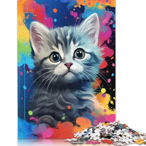 1000-teiliges Puzzle Baby-Katze-Puzzle für Erwachsene, Holzpuzzle, Puzzle, Mitmachspiel, 75 x 50 cm von LiJianXXO