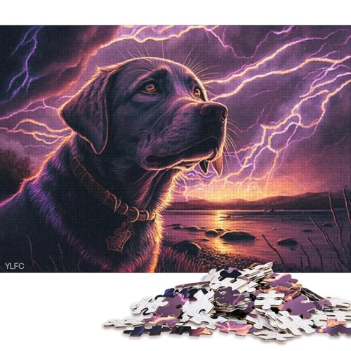 1000-teiliges Puzzle Labrador Dreams, Puzzle für Erwachsene, Kartonpuzzle, Familienspaß-Puzzle 38x26cm/1000 Teile von LiJianXXO