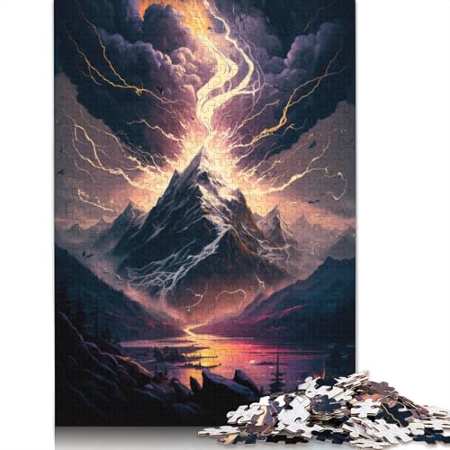 1000-teiliges Puzzle für Erwachsene, Fantasie-Schneeberg-Puzzle für Erwachsene, Holzpuzzle, schwierig und herausfordernd, Größe: 75 x 50 cm von LiJianXXO