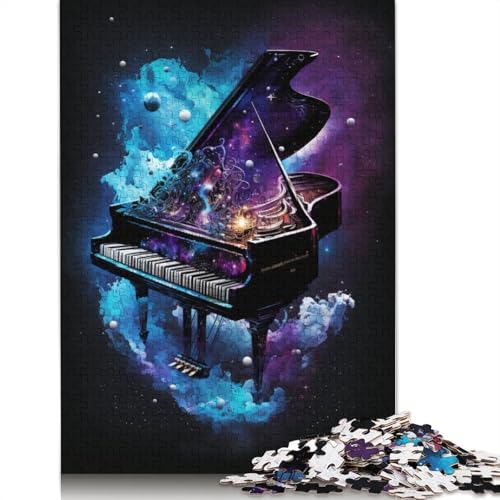 1000-teiliges Puzzle für Erwachsene, Galaxy Piano-Puzzle für Erwachsene, anspruchsvolles Kartonpuzzle (Größe 38 x 26 cm) von LiJianXXO