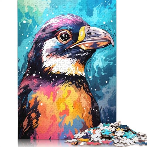 1000-teiliges Puzzle für Erwachsene, Pinguin-Tierpuzzle für Erwachsene, Holzpuzzle, Heimkunstdekor, 75 x 50 cm von LiJianXXO