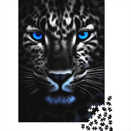 1000-teiliges Puzzle für Erwachsene Blue Eye Predator Puzzle für Erwachsene, Holzbrettpuzzle, entspannendes geistiges Lernspielzeug, Größe 75 x 50 cm von LiJianXXO