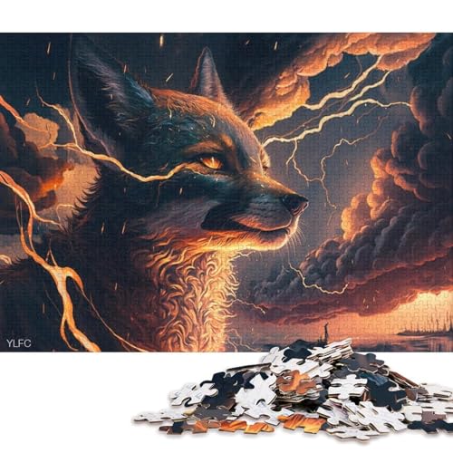 1000-teiliges Puzzle für Erwachsene und Kinder, Art Dream Fox-Puzzle für Erwachsene, Holzpuzzle, Lernspiel 75x50cm/1000 Teile von LiJianXXO