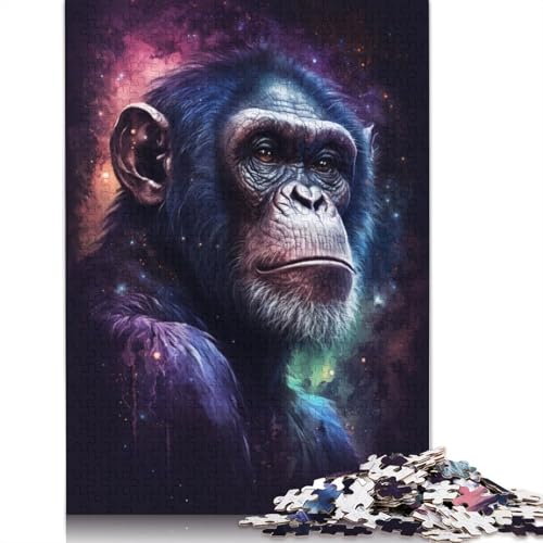 1000-teiliges Puzzle für Erwachsene und Kinder, Galaxy Monkey-Puzzles für Kinder, Holzpuzzle, Spielzeug, Denkspiel (Größe 75 x 50 cm) von LiJianXXO