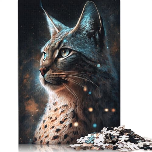 1000-teiliges Puzzle für Erwachsene und Kinder, Lynx Galaxy-Puzzles für Kinder, Kartonpuzzle, Spielzeug, Denkspiel (Größe 38 x 26 cm) von LiJianXXO