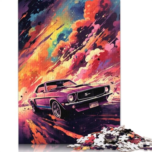 1000-teiliges Puzzle mit Sportwagen-Motiv für Erwachsene, Kartonpuzzle, interessantes Puzzle zur Stressreduzierung, 38 x 26 cm von LiJianXXO