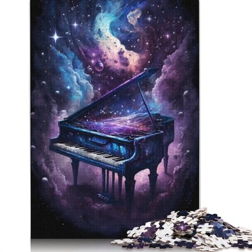 1000-teiliges Puzzlespiel Galaxy Piano-Puzzle für Kinder, Papppuzzle, Weihnachtspuzzlegeschenke (Größe 38 x 26 cm) von LiJianXXO