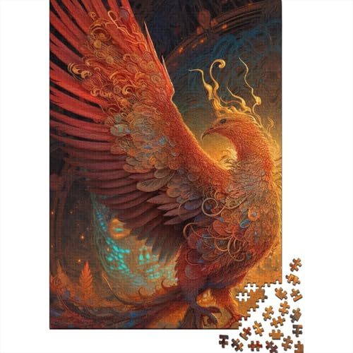 Puzzle 1000 Teile, Holzpuzzle, Phoenix-Puzzles für Erwachsene, Puzzle, tolles Geschenk für Erwachsene | Spiele (Größe 75 x 50 cm) von LiJianXXO