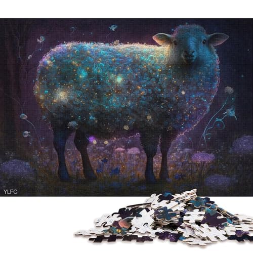 Puzzle 1000 Teile für Erwachsene, Magisches Schaf, Puzzle für Erwachsene, Kartonpuzzle, Puzzle für Erwachsene, Geschenke für Erwachsene 38x26cm/1000 Teile von LiJianXXO