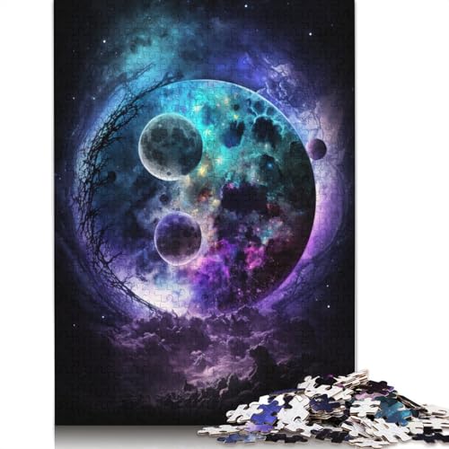 Puzzle 1000 Teile für Erwachsene, Traummond-Puzzle für Erwachsene, Holzpuzzle, tolles Geschenk für Erwachsene (Größe 75 x 50 cm) von LiJianXXO